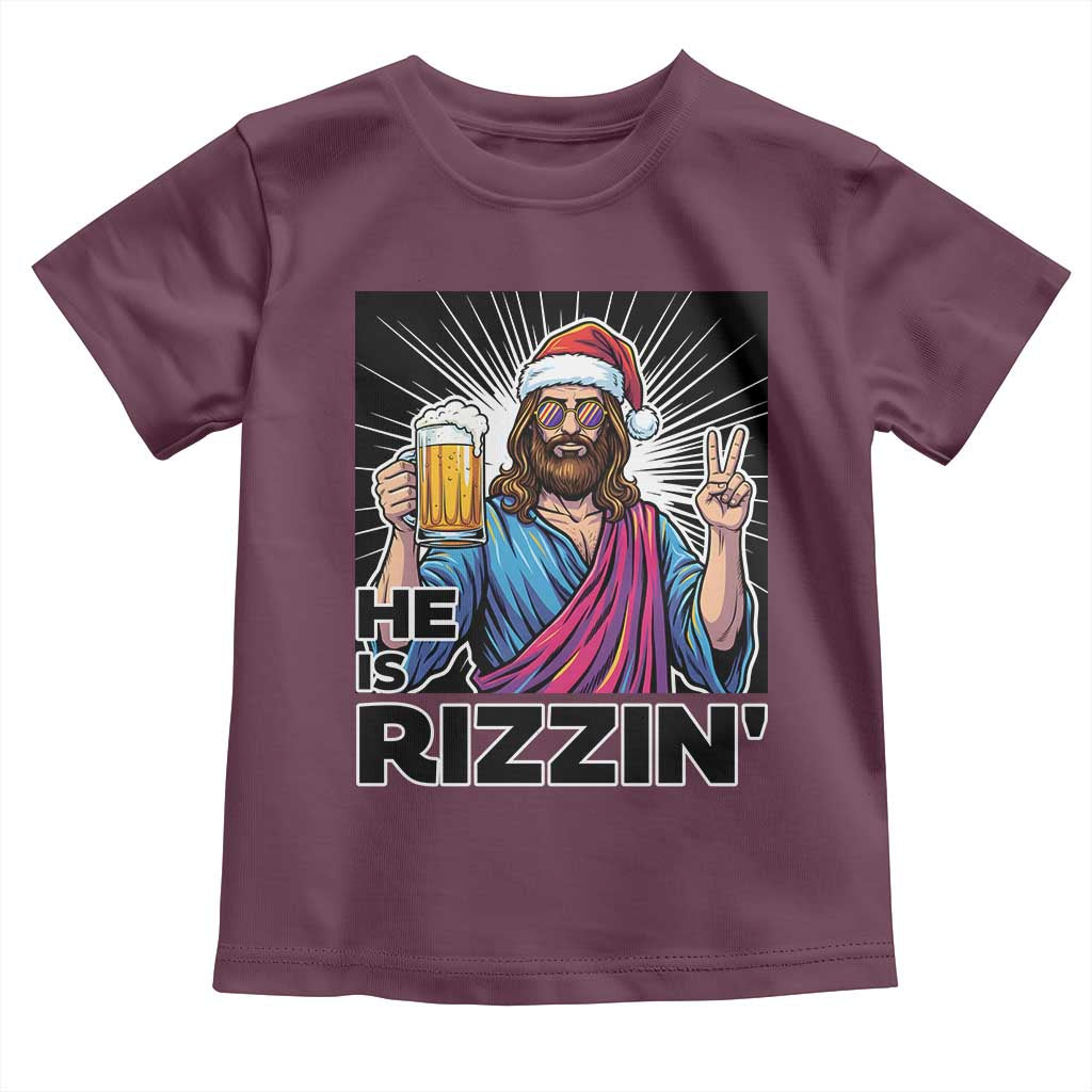 Jesus Christmas Toddler T Shirt Funny Drinking Beer Xmas Holiday - Wonder Print Shop