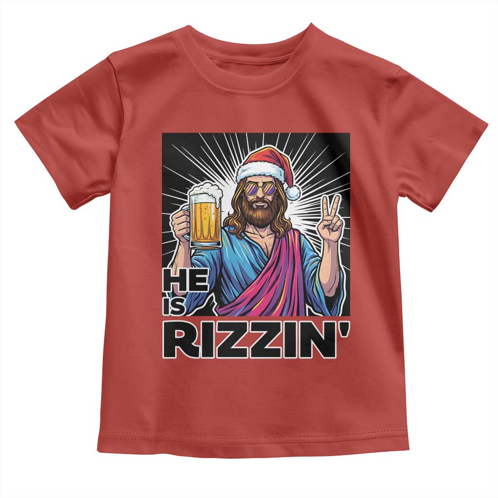 Jesus Christmas Toddler T Shirt Funny Drinking Beer Xmas Holiday - Wonder Print Shop