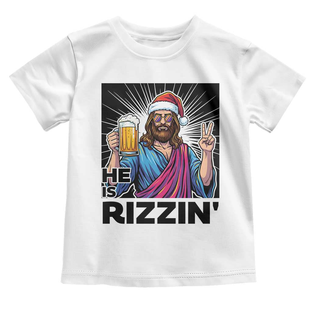 Jesus Christmas Toddler T Shirt Funny Drinking Beer Xmas Holiday - Wonder Print Shop