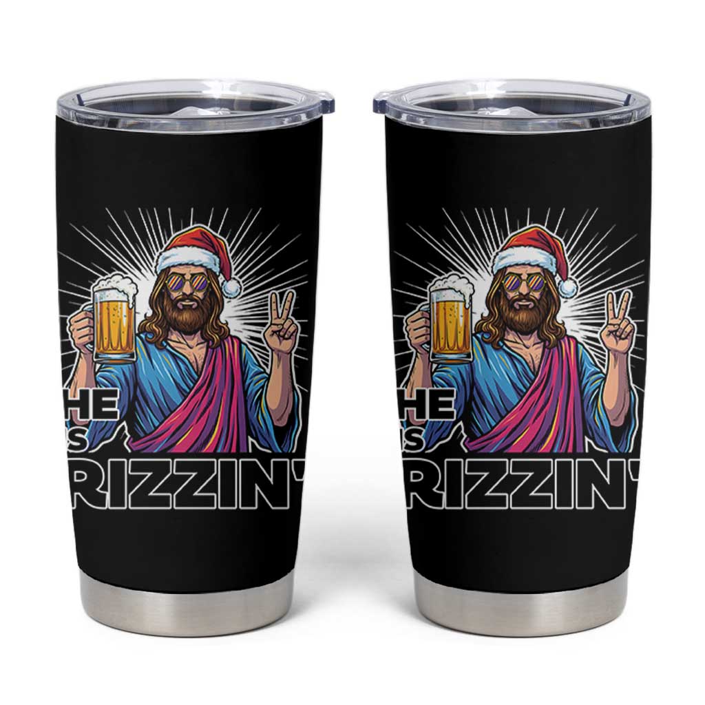Jesus Christmas Tumbler Cup Funny Drinking Beer Xmas Holiday - Wonder Print Shop