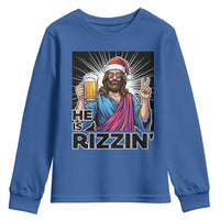 Jesus Christmas Youth Sweatshirt Funny Drinking Beer Xmas Holiday - Wonder Print Shop
