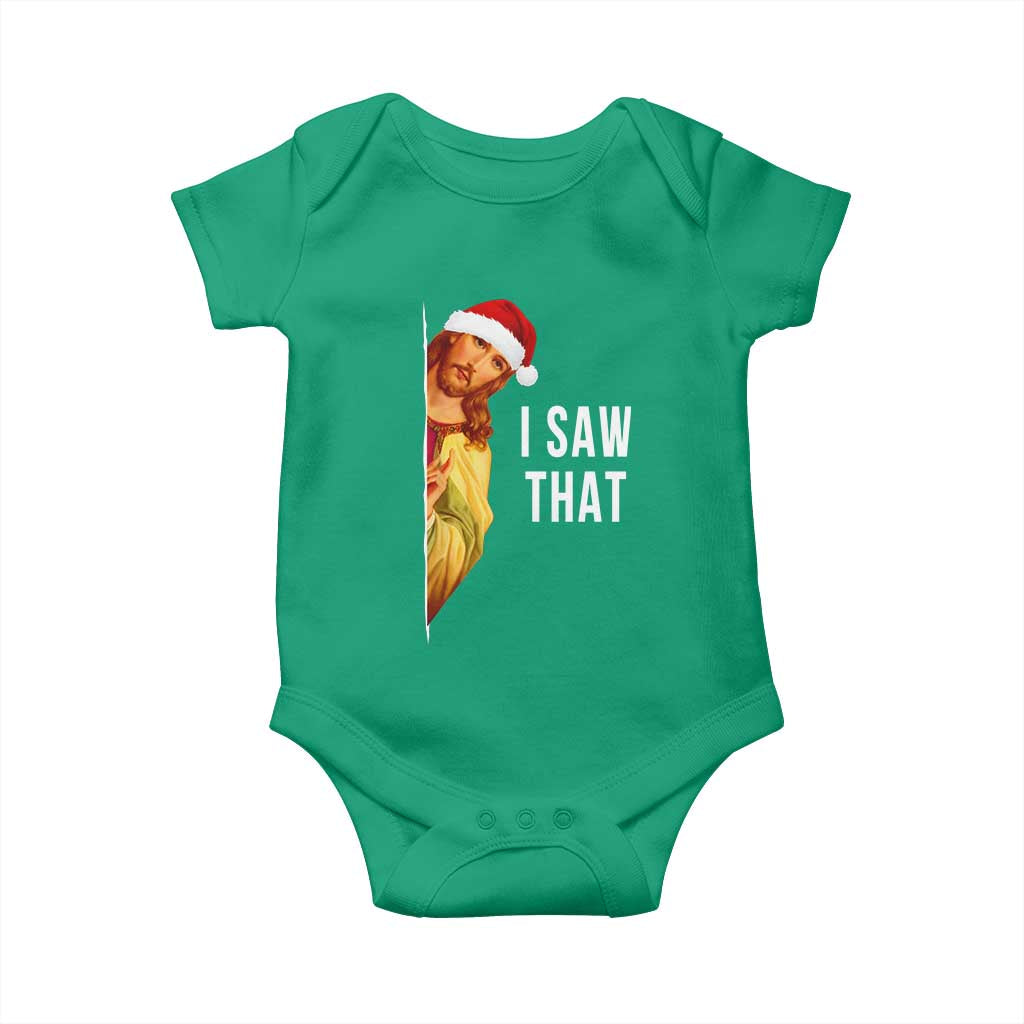 Jesus Christmas Meme Baby Onesie I Saw That - Wonder Print Shop