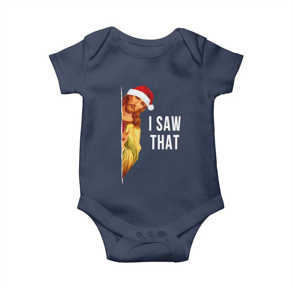 Jesus Christmas Meme Baby Onesie I Saw That - Wonder Print Shop