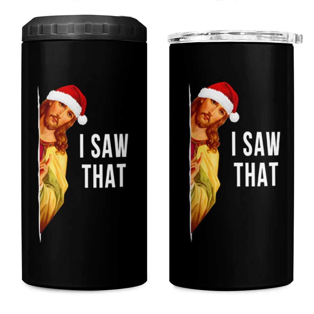 Jesus Christmas Meme 4 in 1 Can Cooler Tumbler I Saw That - Wonder Print Shop
