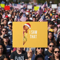 Jesus Christmas Meme Protest Sign I Saw That - Wonder Print Shop