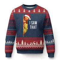 Jesus Xmas Meme Ugly Christmas Sweater I Saw That - Wonder Print Shop