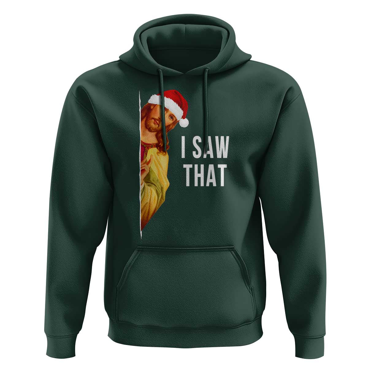 Jesus Christmas Meme Hoodie I Saw That - Wonder Print Shop