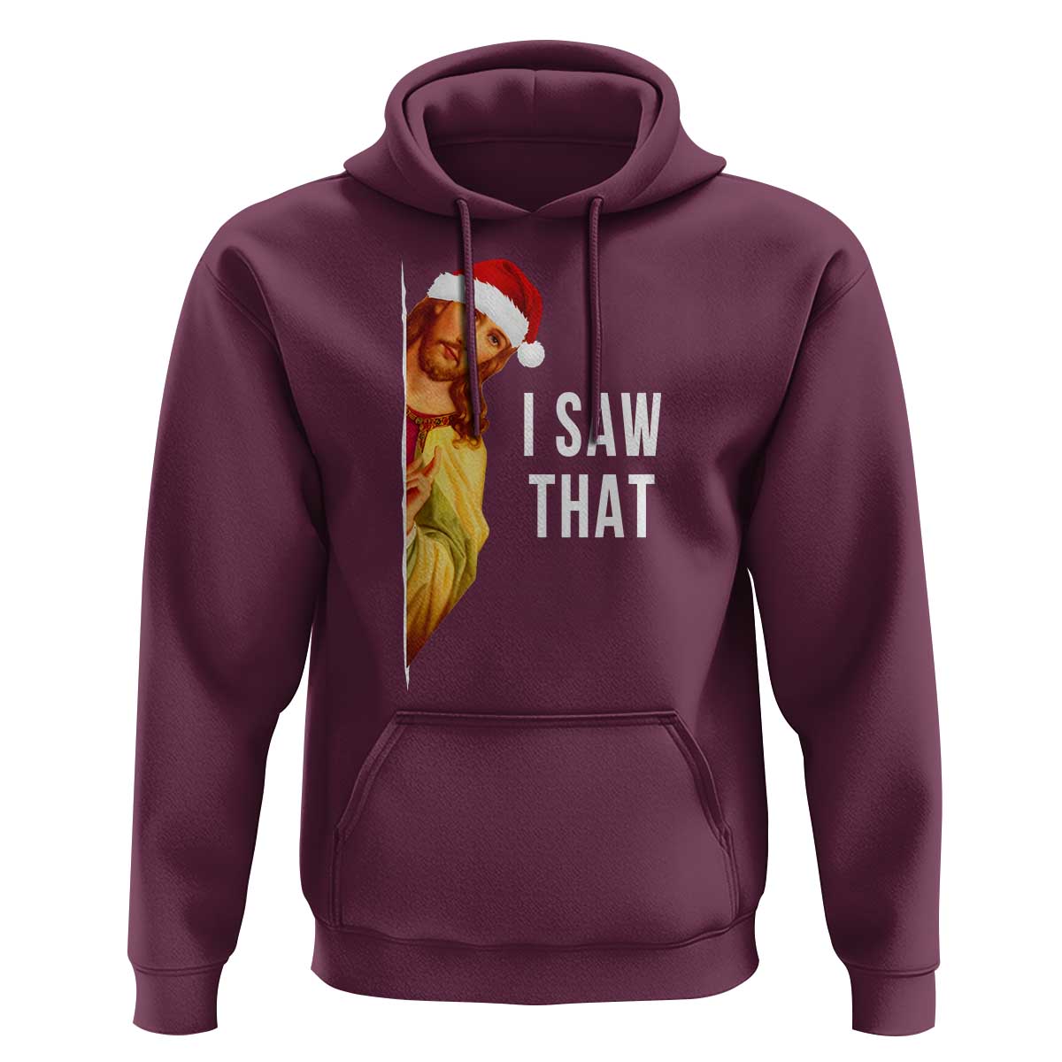 Jesus Christmas Meme Hoodie I Saw That - Wonder Print Shop