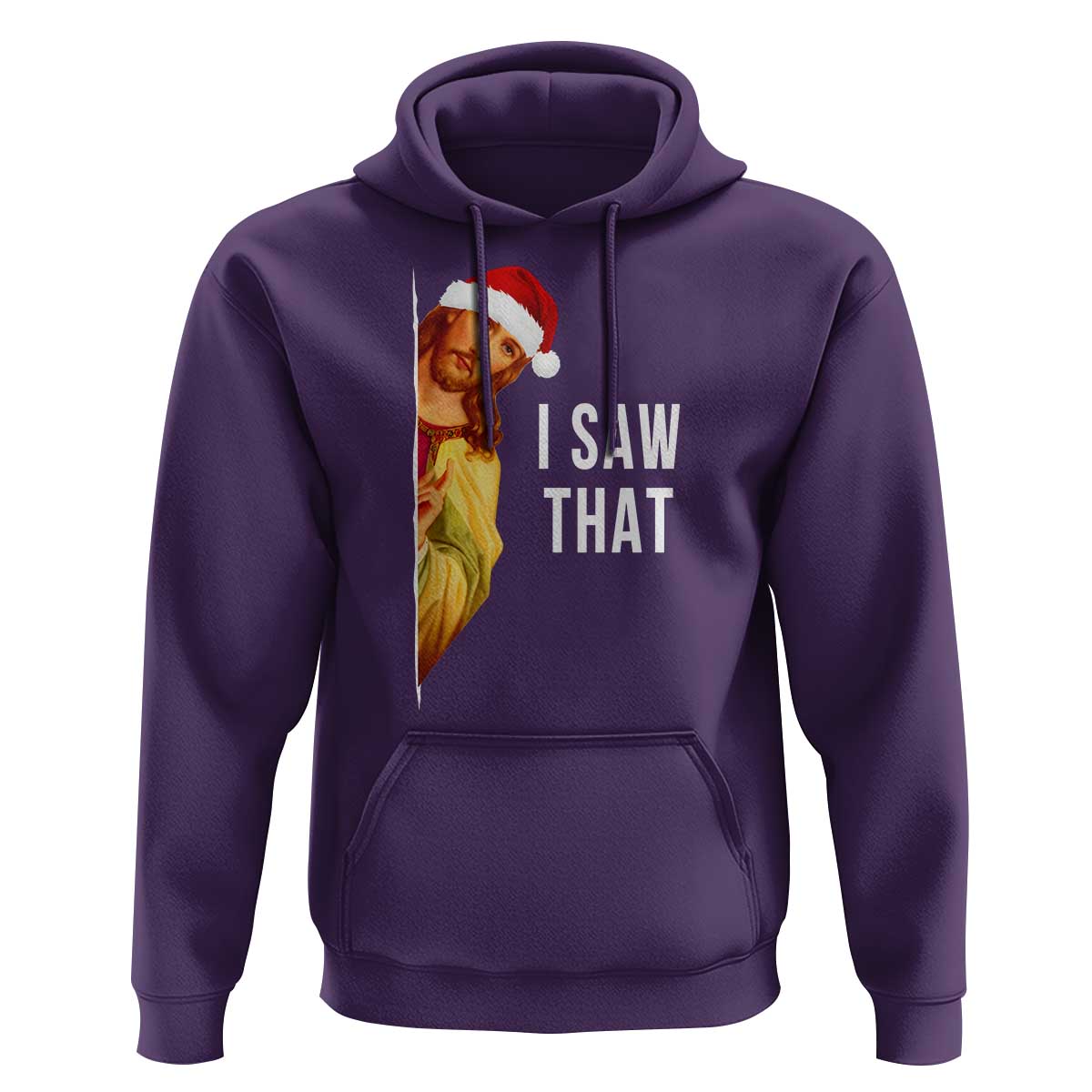 Jesus Christmas Meme Hoodie I Saw That - Wonder Print Shop
