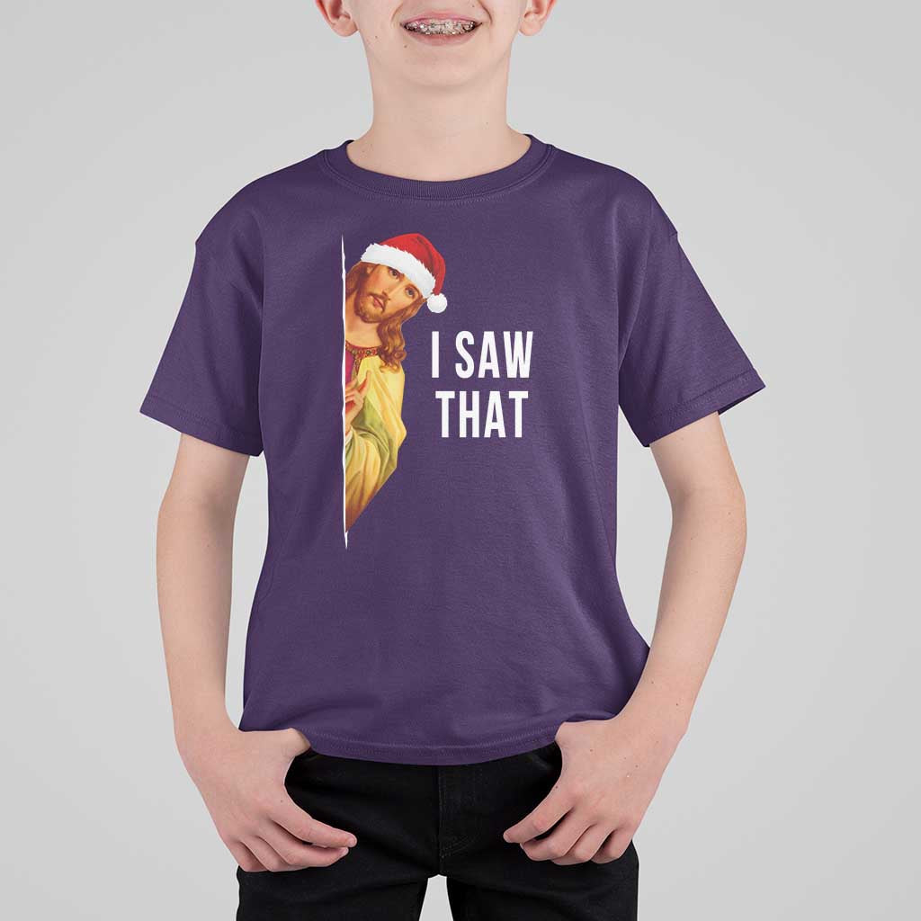 Jesus Christmas Meme T Shirt For Kid I Saw That - Wonder Print Shop