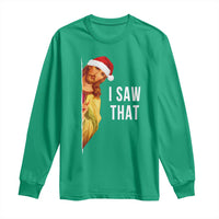 Jesus Christmas Meme Long Sleeve Shirt I Saw That - Wonder Print Shop