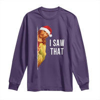 Jesus Christmas Meme Long Sleeve Shirt I Saw That - Wonder Print Shop