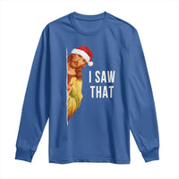Jesus Christmas Meme Long Sleeve Shirt I Saw That - Wonder Print Shop