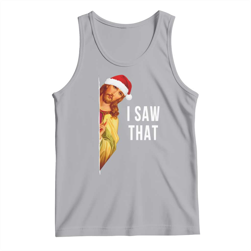 Jesus Christmas Meme Tank Top I Saw That - Wonder Print Shop
