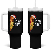 Jesus Christmas Meme Tumbler With Handle I Saw That - Wonder Print Shop