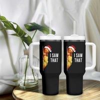 Jesus Christmas Meme Tumbler With Handle I Saw That - Wonder Print Shop