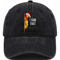 Jesus Christmas Meme Washed Cotton Baseball Cap I Saw That
