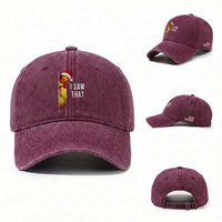 Jesus Christmas Meme Washed Cotton Baseball Cap I Saw That