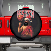 Jesus Basketball Christmas Spare Tire Cover He Is Rizzin - Wonder Print Shop