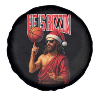 Jesus Basketball Christmas Spare Tire Cover He Is Rizzin - Wonder Print Shop