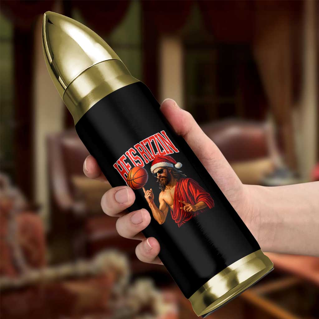 Jesus Basketball Christmas Bullet Tumbler He Is Rizzin - Wonder Print Shop