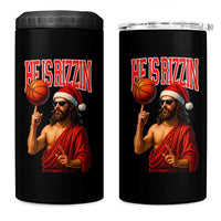 Jesus Basketball Christmas 4 in 1 Can Cooler Tumbler He Is Rizzin - Wonder Print Shop