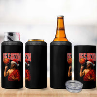 Jesus Basketball Christmas 4 in 1 Can Cooler Tumbler He Is Rizzin - Wonder Print Shop