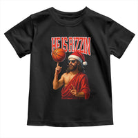 Jesus Basketball Christmas Toddler T Shirt He Is Rizzin - Wonder Print Shop