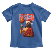 Jesus Basketball Christmas Toddler T Shirt He Is Rizzin - Wonder Print Shop