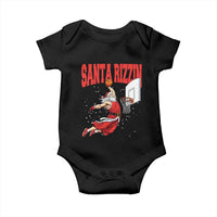 Santa Basketball Christmas Baby Onesie He Is Rizzin - Wonder Print Shop