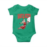 Santa Basketball Christmas Baby Onesie He Is Rizzin - Wonder Print Shop