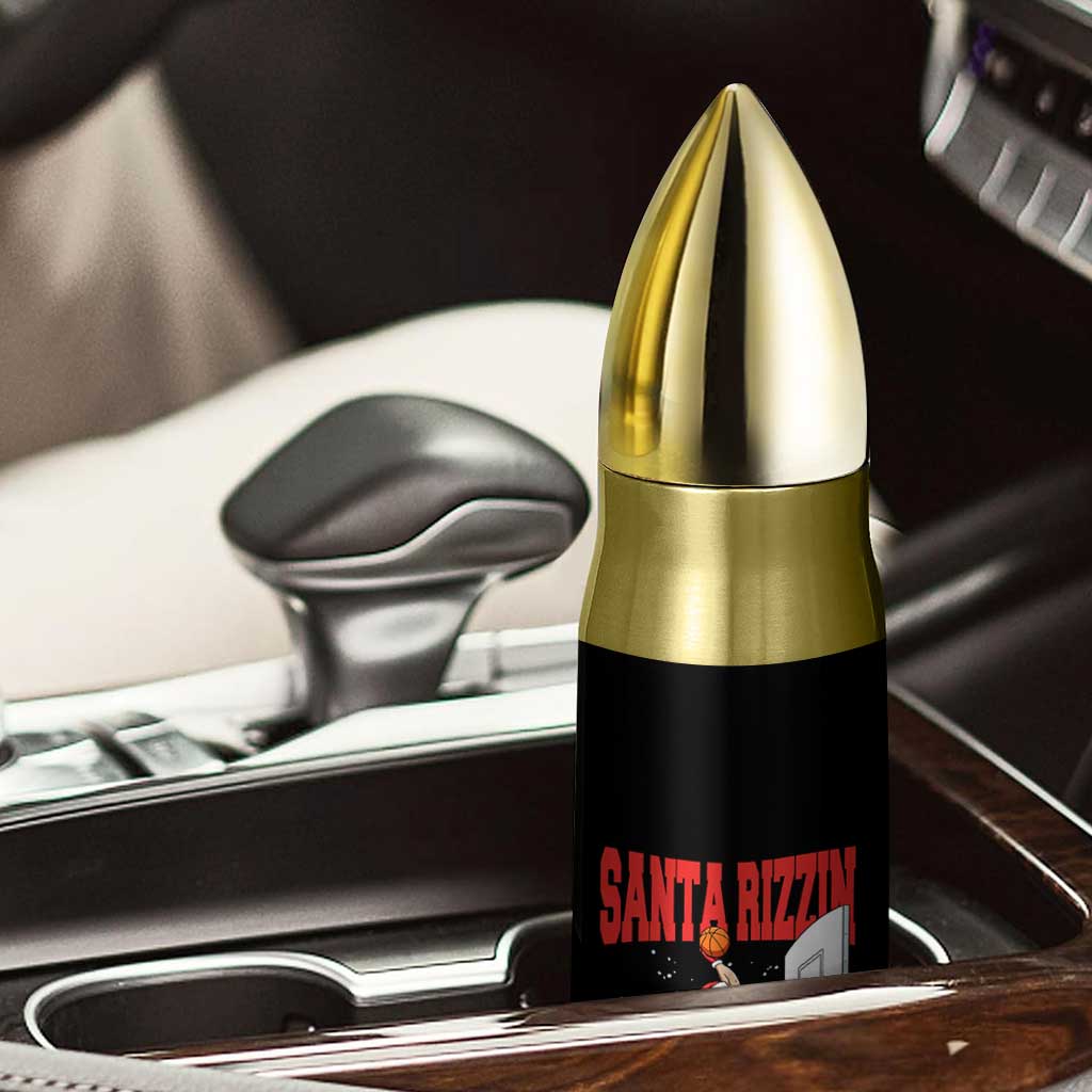 Santa Basketball Christmas Bullet Tumbler He Is Rizzin - Wonder Print Shop