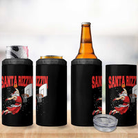 Santa Basketball Christmas 4 in 1 Can Cooler Tumbler He Is Rizzin - Wonder Print Shop
