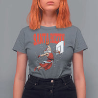 Santa Basketball Christmas T Shirt For Women He Is Rizzin - Wonder Print Shop