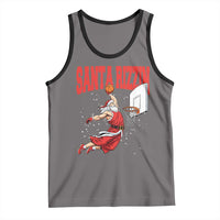 Santa Basketball Christmas Tank Top He Is Rizzin - Wonder Print Shop