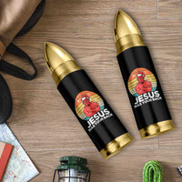 Funny Satan Christmas Bullet Tumbler Jesus Has Your Back - Wonder Print Shop