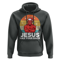 Funny Satan Christmas Hoodie Jesus Has Your Back - Wonder Print Shop
