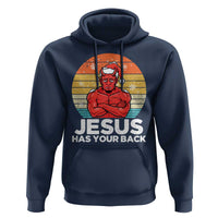 Funny Satan Christmas Hoodie Jesus Has Your Back - Wonder Print Shop