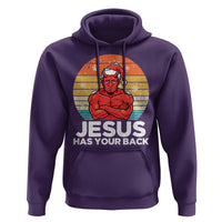Funny Satan Christmas Hoodie Jesus Has Your Back - Wonder Print Shop