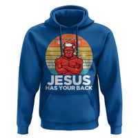 Funny Satan Christmas Hoodie Jesus Has Your Back - Wonder Print Shop
