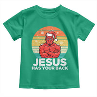 Funny Satan Christmas Toddler T Shirt Jesus Has Your Back - Wonder Print Shop