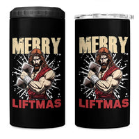 Jesus Gym Christmas 4 in 1 Can Cooler Tumbler Merry Liftmas Xmas - Wonder Print Shop