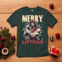 Jesus Gym Christmas T Shirt Merry Liftmas Xmas - Wonder Print Shop