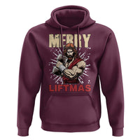Jesus Gym Christmas Hoodie Merry Liftmas Xmas - Wonder Print Shop