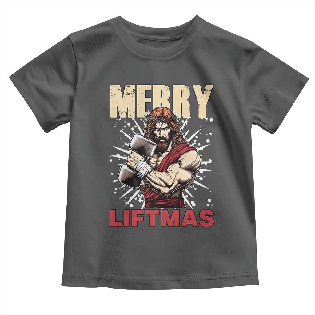 Jesus Gym Christmas Toddler T Shirt Merry Liftmas Xmas - Wonder Print Shop