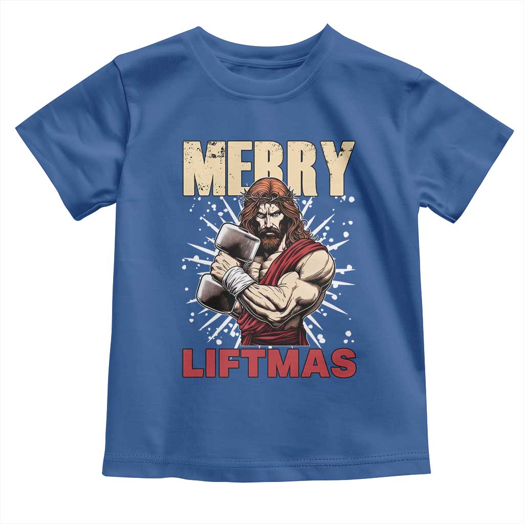 Jesus Gym Christmas Toddler T Shirt Merry Liftmas Xmas - Wonder Print Shop