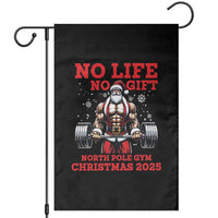 Santa Gym Christmas Garden Flag Lifting Swole Santa Ugly Xmas - Wonder Print Shop