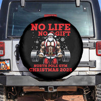 Santa Gym Christmas Spare Tire Cover Lifting Swole Santa Ugly Xmas - Wonder Print Shop