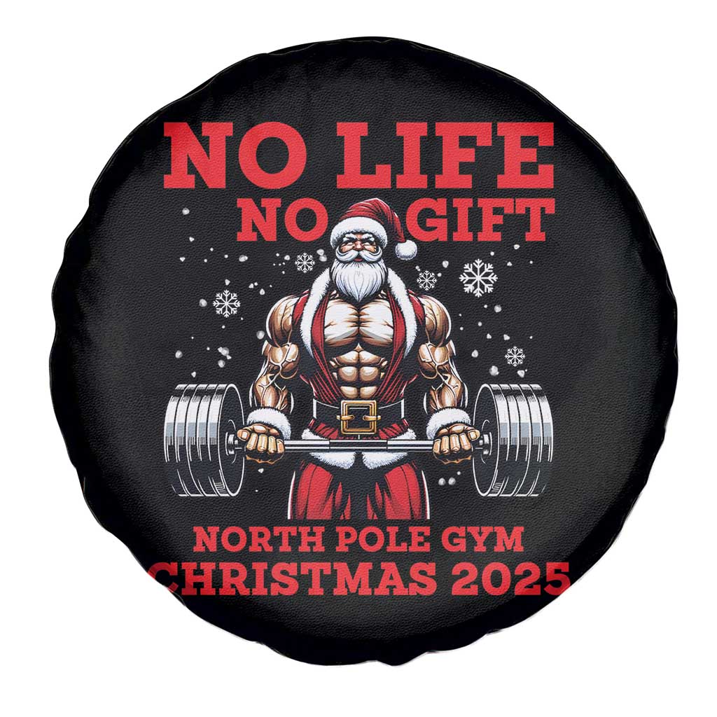 Santa Gym Christmas Spare Tire Cover Lifting Swole Santa Ugly Xmas - Wonder Print Shop