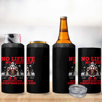 Santa Gym Christmas 4 in 1 Can Cooler Tumbler Lifting Swole Santa Ugly Xmas - Wonder Print Shop